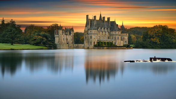 Обои на рабочий стол Замок Chаteau de la Bretesche, France / Шато де ла Бретеш, Франция