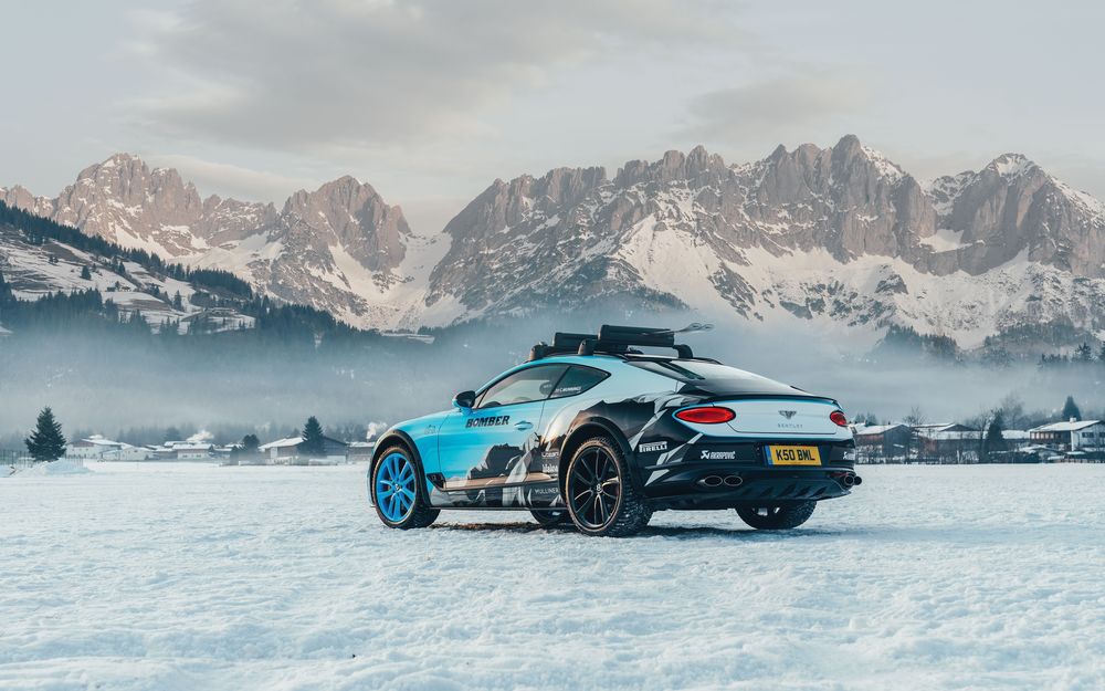 Обои для рабочего стола Bentley показал Continental GT для гонки Ice Race, 2020 года