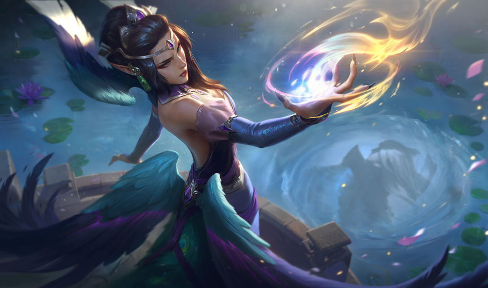 Обои для рабочего стола Morgana / Моргана из игры League of Legends / Лига Легенд, by clarewyc