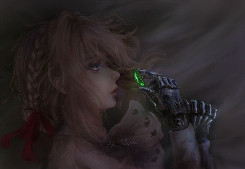 Обои для рабочего стола Violet Evergarden / Вайолет Эвергарден из аниме Violet Evergarden, by tutu