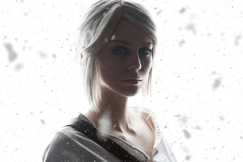 Обои на рабочий стол Косплей Cirilla / Цирилла из игры The Witcher 3 / Ведьмак