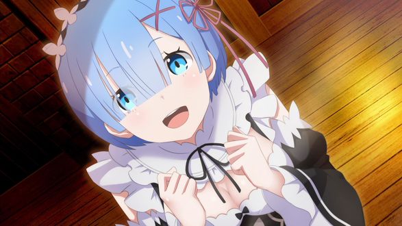 Обои на рабочий стол Rem / Рем из аниме Re: Zero kara Hajimeru Isekai Seikatsu / Re: Жизнь в альтернативном мире с нуля, by Fu-reiji