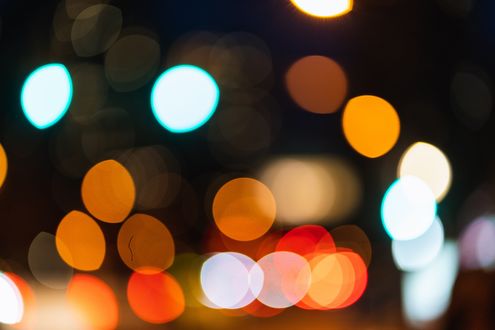 Обои на рабочий стол Фон из разноцветного боке