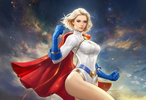 Обои на рабочий стол Персонаж Супердевушка / Supergirl из комиксов компании Марвел / Marvel, by gantzu