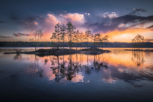 Обои на рабочий стол Весна на Ringerike, Norway / Рингерике, Норвегия, by Ole Henrik Skjelstad