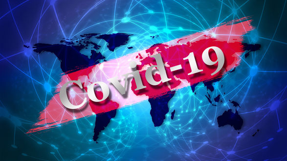 Обои на рабочий стол Угроза планете в связи с коронавирусом (COVID-19 / ковид-19)