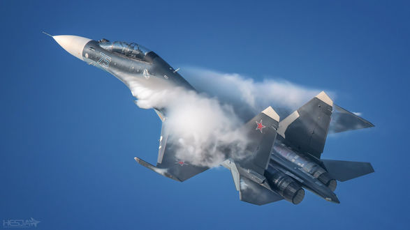 Обои на рабочий стол Российский истребитель СУ-30С