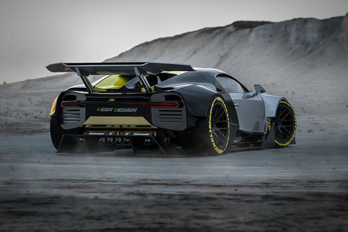 Обои на рабочий стол Спортивный Bugatti Chiron, by Veer Design