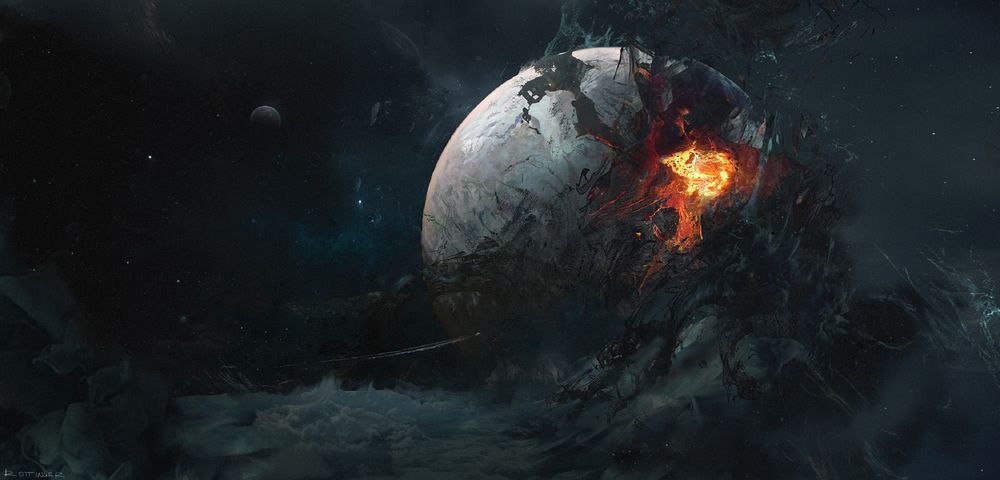 Обои для рабочего стола Умирающая планета, by Blake Rottinger