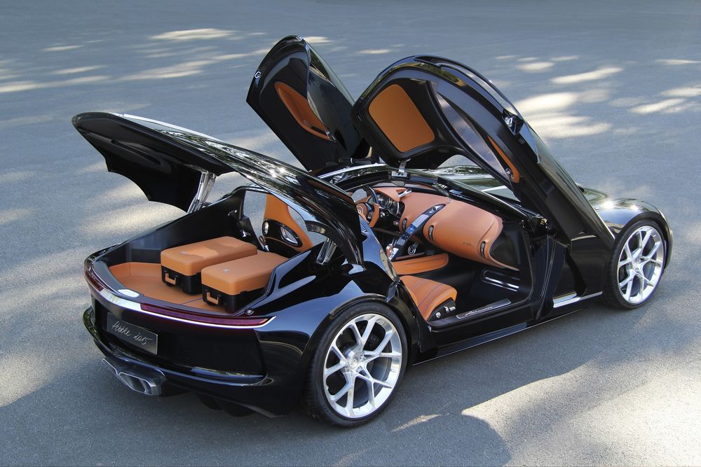Обои для рабочего стола Ранний концепт проект Bugatti Atlantic с карбоновым монококом, 2015 года