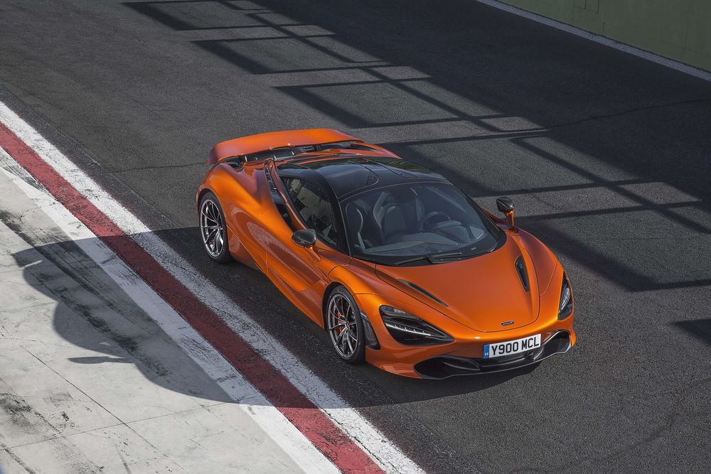 Обои для рабочего стола Новый, купе Azores Orange McLaren 720S, 2018 года
