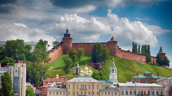 Обои на рабочий стол Нижегородский Кремль - крепость в Нижнем Новгороде, Россия