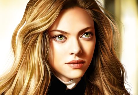 Обои на рабочий стол Актриса Аманда Сейфрид / Amanda Seyfried, by Jinsung Lim