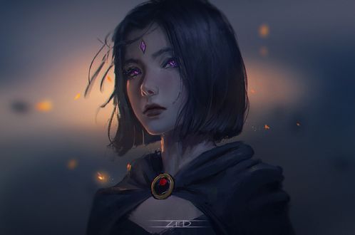 Обои на рабочий стол Персонаж Raven / Рэйвен из игры Gravity Daze, by Z - Ed