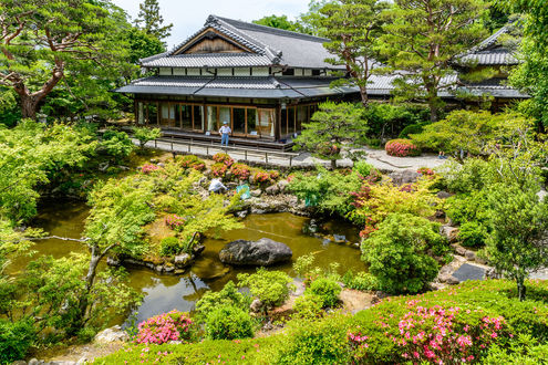 Обои на рабочий стол Yoshikien Gardens, Nara, Japan / cады Йошикиен, Нара, Япония