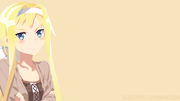 Обои на рабочий стол Alice Zuberg / Алиса Цуберг из аниме Sword Art Online: Alicization / Мастера Меча Онлайн: Алисизация, by blacktree117