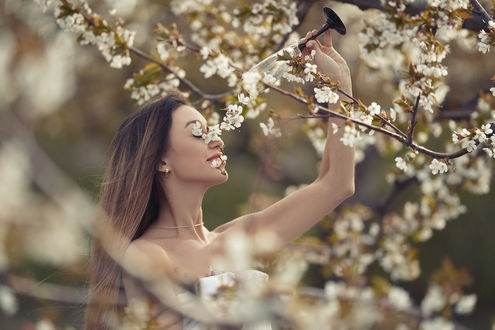 Фото на аватарку для женщины природа весна