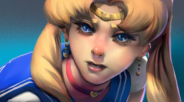 Обои на рабочий стол Usagi Tsukino / Усаги Цукино / Сейлор Мун / Sailor Moon из аниме Sailor Moon / Сейлор Мун, by Rodrigo Rivas