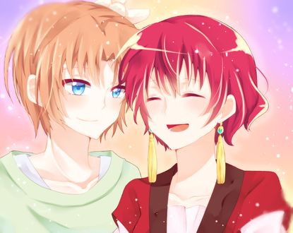 Обои на рабочий стол Yona и Soo-won из аниме Akatsuki no Yona / Рассвет Йоны