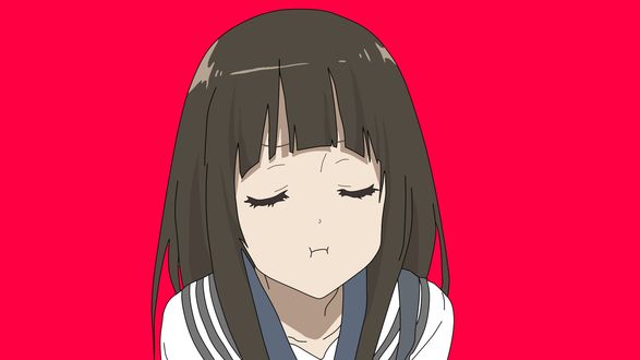 Обои на рабочий стол Eru Chitanda / Эру Читанда из аниме Hyouka / Хеу-ка: тебе не уйти