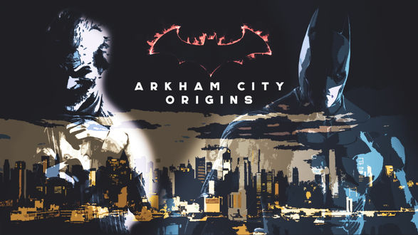 Обои на рабочий стол Джокер и Батман / Origins Arkham Citi