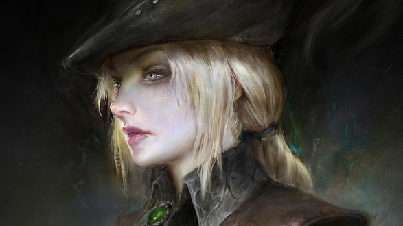 Обои на рабочий стол Леди Мария - женский персонаж игры Bloodborne
