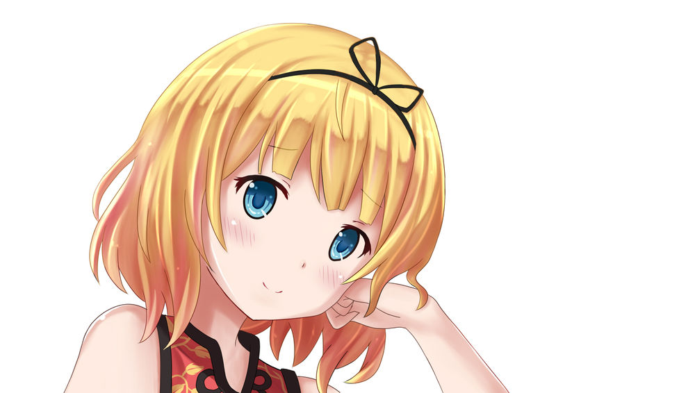 Обои для рабочего стола Sharo Kirima / Шаро Кирима из аниме Gochuumon wa Usagi Desu ka?/Заказывали кролика, by BlackLegendZz
