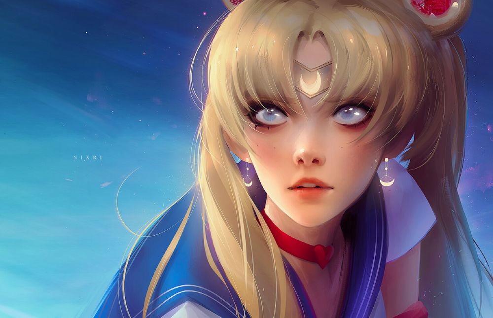 Обои для рабочего стола Usagi Tsukino / Усаги Цукино / Сейлор Мун / Sailor Moon из аниме Sailor Moon / Сейлор Мун, by Nixri
