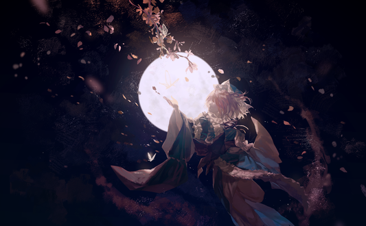 Обои на рабочий стол Yuyuko Saigyouji / Ююко Сайгеджи из игры Touhou Project / Проект Восток