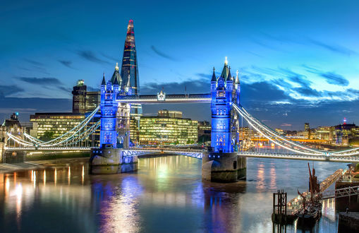 Обои на рабочий стол Tower Bridge, London / Тауэрский мост, Лондон, by Nicholas Moulds
