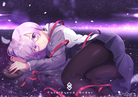 Обои на рабочий стол Mash Kyrielight / Мэш Кириелайт / Matthew / Мэтью / Mashu / Машу из аниме и онлайн-RPG игры Fate / Grand Order, by chinchongcha