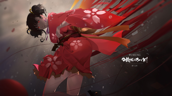 Обои на рабочий стол Мумэй / Mumei из аниме Кабанэри железной крепости / Koutetsujou no Kabaneri, by LIN