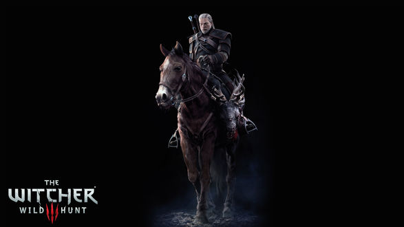 Обои на рабочий стол Геральд из Ривии / Geralt of Rivia один из последних ведьмаков охотившихся на монстров, видеоигра Ведьмак 3 / Дикая охота / The Witcher 3 / Wild hunt