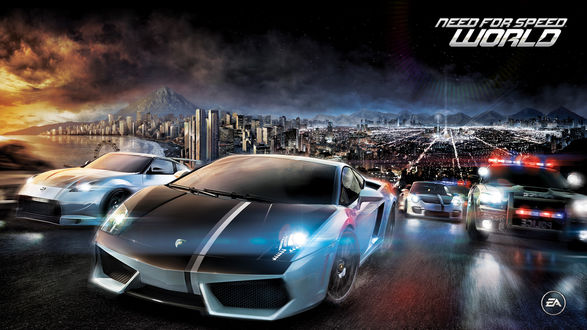 Обои на рабочий стол Арт по игре Need For Speed World