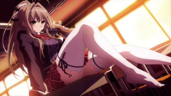 Обои на рабочий стол Isuzu Sento / Исузу Сенто из аниме Amagi Brilliant Park / Великолепный парк Амаги