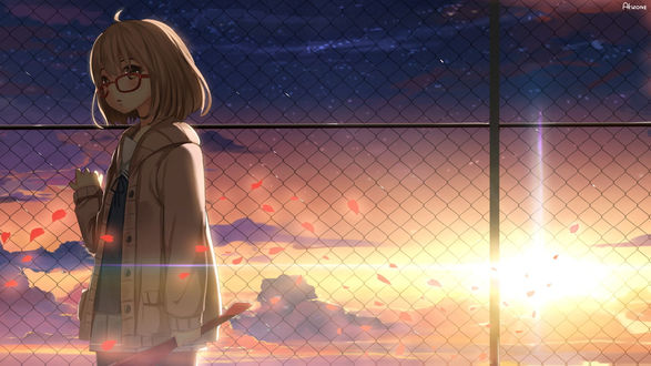 Обои на рабочий стол Мирай Курияма / Mirai Kuriyama из аниме Kyoukai no Kanata / За гранью, by LoversAnime0809