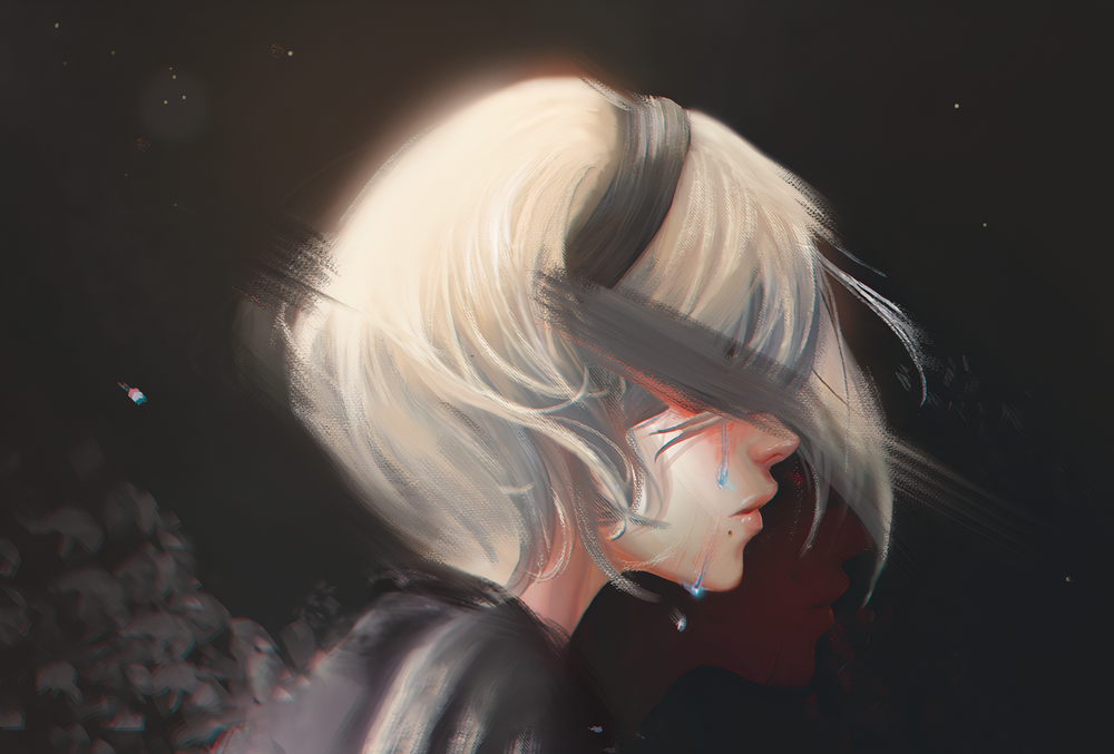 Обои для рабочего стола YoRHa тип A № 2 из игры NieR: Automata