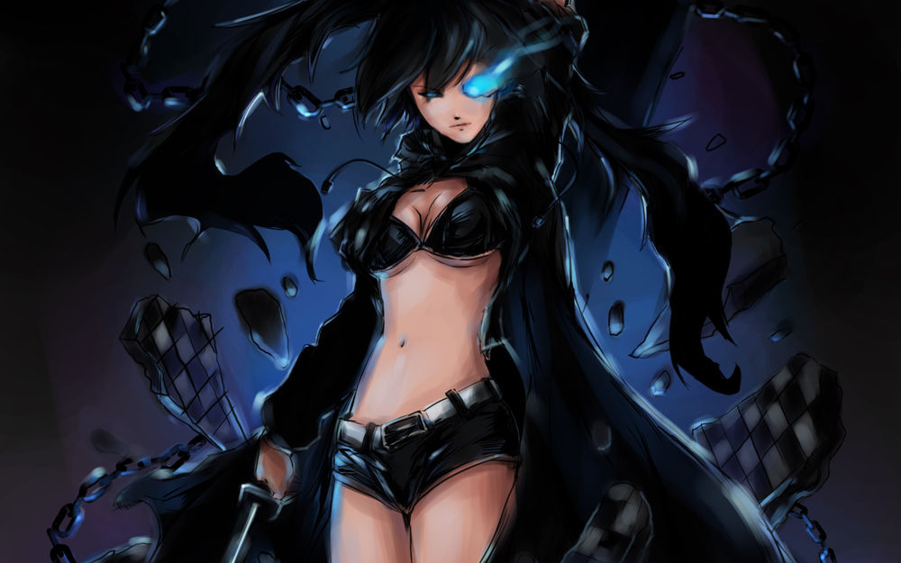 Обои для рабочего стола Mato Kuroi / Мато Курои, из аниме Black Rock Shooter / Стрелок с Черной скалы