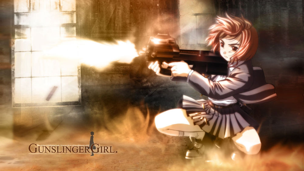 Обои для рабочего стола Henrietta / Генриетта из аниме Школа Убийц / Gunslinger Girl