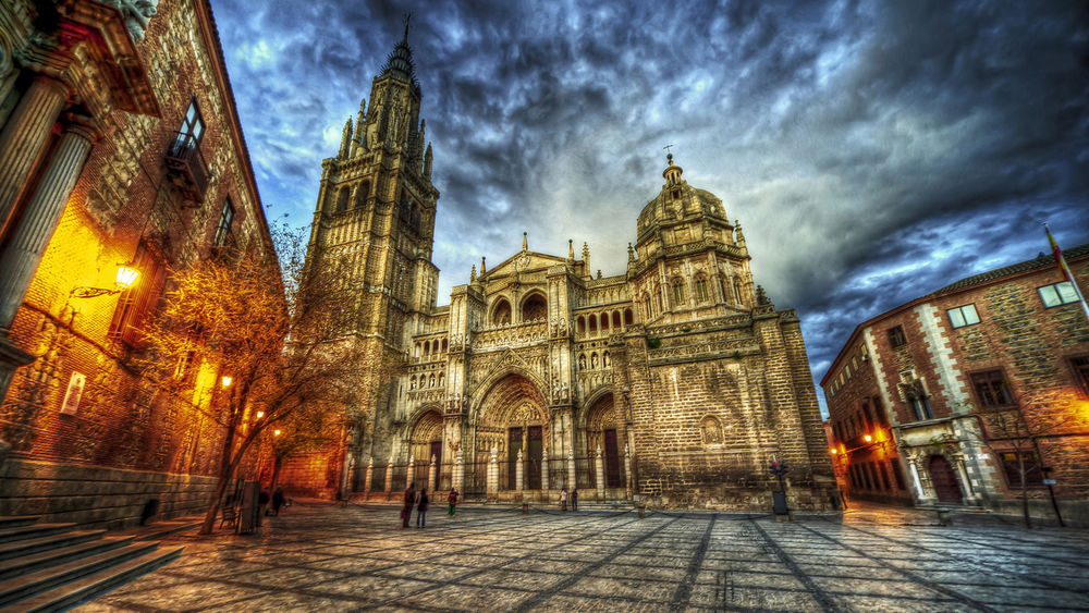 Обои для рабочего стола Кафедральный Собор Святой Марии / Catedral de Santa Maria, Испания / Spain