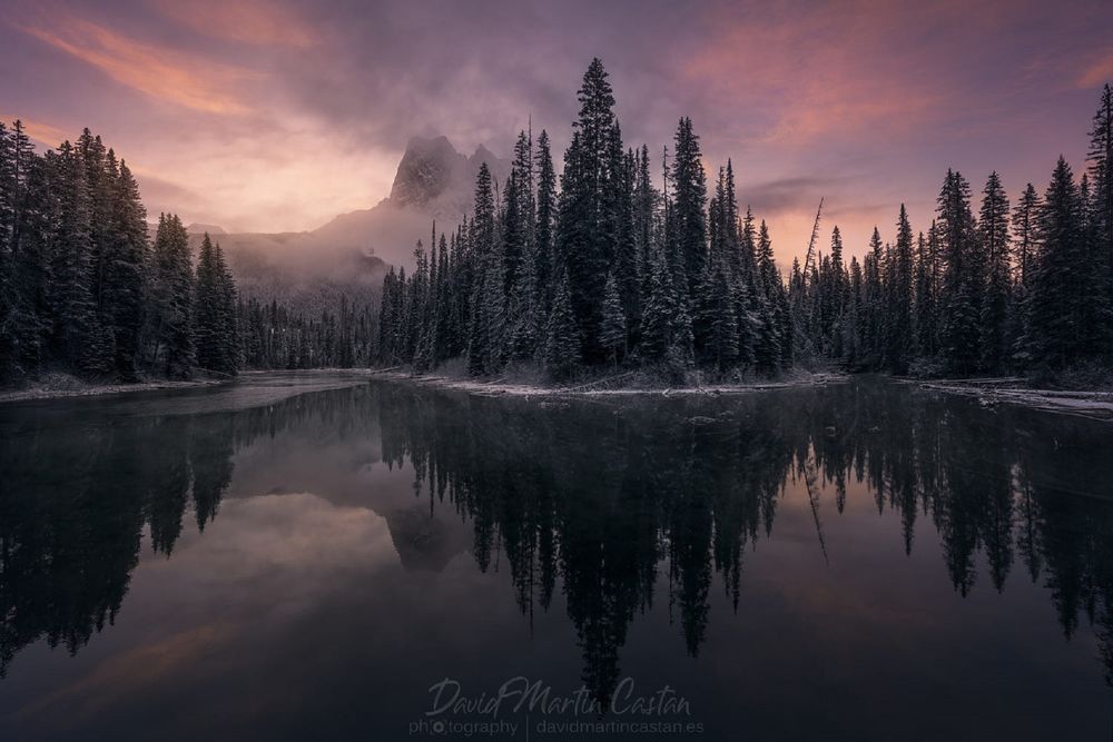 Обои для рабочего стола Озеро Эмералд / Emerald Lake, Канала, by DAVID MARTIN CASTAN