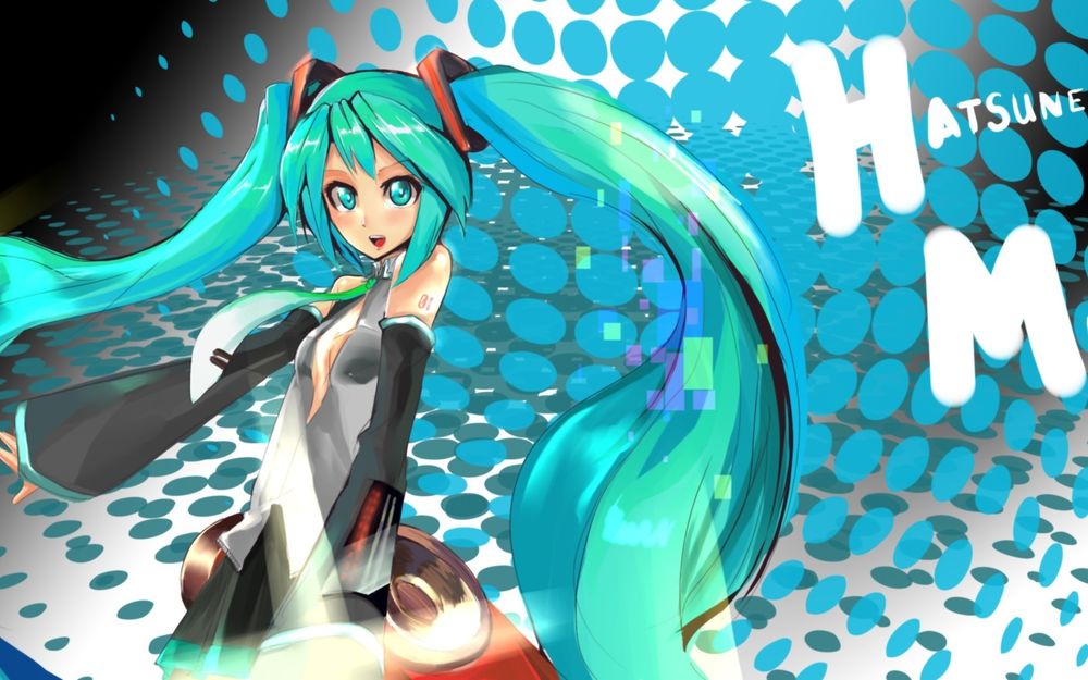 Обои для рабочего стола Vocaloid Hatsune Miku / Вокалоид Хатсунэ Мику, by patamy