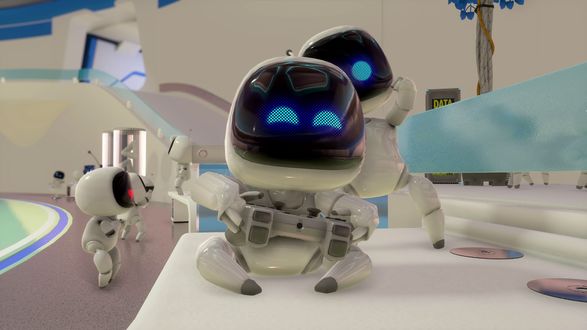 Обои на рабочий стол Роботы из игры Astros Play Room / PlayStation 5