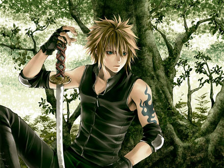 Обои на рабочий стол Минато Намикадзе / Minato Namikaze из аниме Наруто / Naruto, by 8sas
