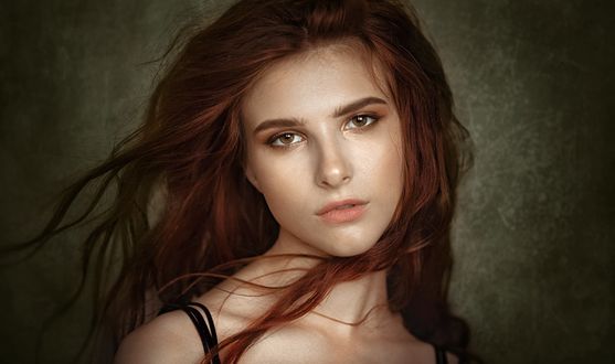 Обои на рабочий стол Рыжеволосая девушка-модель под ником Viola - fairy. jay, фотограф Альберт Лесной / Albert Lesnoy