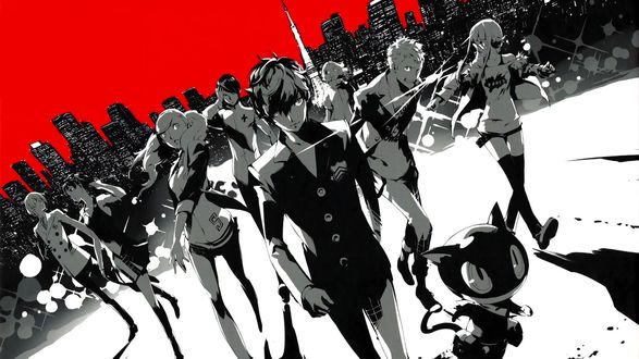 Обои на рабочий стол Персонажи из аниме Persona 5 the Animation / Персона 5