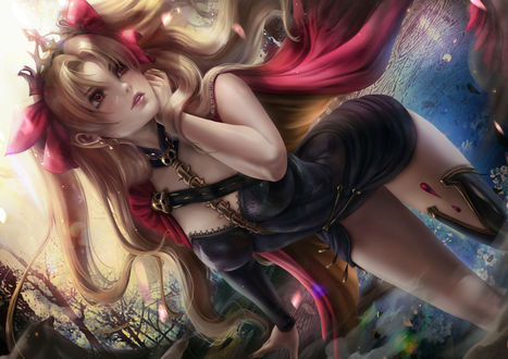 Обои на рабочий стол Ereshkigal / Эрешкигаль из аниме Fate / Grand Order / Судьба / Великая Компания, by AXSEN
