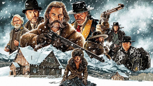 Обои на рабочий стол The Hateful Eight / Омерзительная восьмерка, фильм Квентина Тарантино