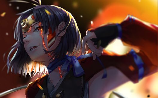 Обои на рабочий стол Мумэй / Mumei из аниме Кабанэри железной крепости / Koutetsujou no Kabaneri, by LIN