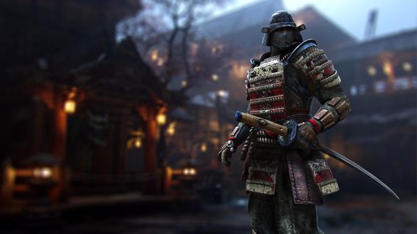 Обои на рабочий стол Самурай Orochi / Орочи из видеоигры For Honor